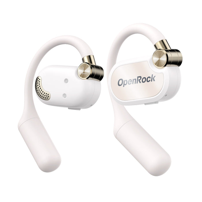 OneOdio OpenRock X - Open Ear True Wireless Headphones Sports Earbuds, Bluetooth 5.3, Ισχυρά μπάσα, 4-Mic ENC, αναβαθμισμένα ρυθμιζόμενα ακουστικά πυριτίου, 48 ώρες αναπαραγωγής, ανθεκτικό στον ιδρώτα, έξυπνη εφαρμογή, συμβατό με iPhone και Android