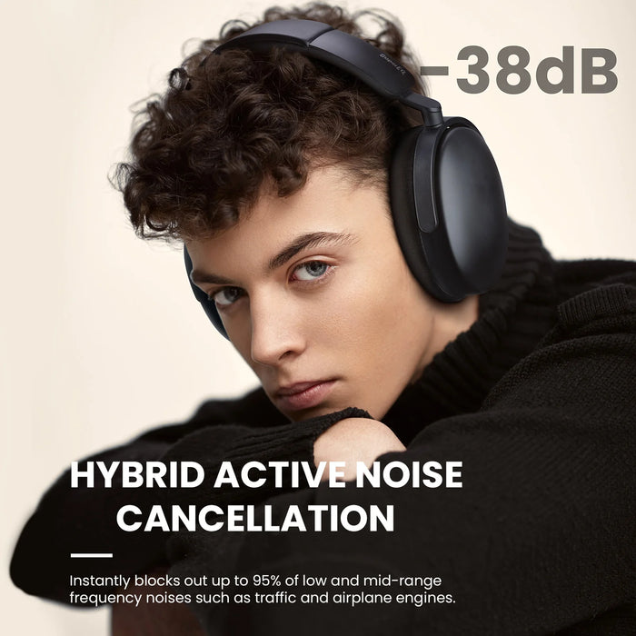 Oneodio SuperEQ A200 - Bezdrôtové Bluetooth 5.4 slúchadlá s hybridným aktívnym potlačením hluku a Hi-Res zvukom - Perfektné slúchadlá cez uši s 6-mikrofónovým AI ENC pre akustických nadšencov