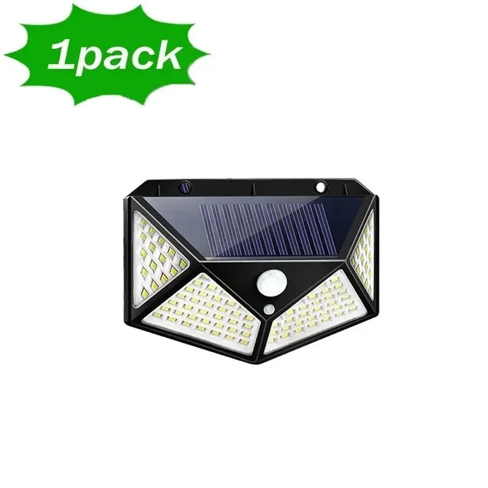 Lumière LED Solaire - Projecteur Multifonction Alimenté par Énergie Solaire, Étanche, Avec Capteur de Mouvement - Idéal pour la Décoration de Jardin Extérieur